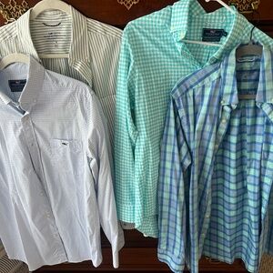 Men’s Vineyard Vines On the Go Performance Shirt Bundle- size Medium